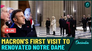 LIVE  Notre Dame Cathedral Reopens French President Macrons Visit Before Welcoming Global Leaders [upl. by Martreb]