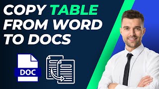 How To Copy Table From Word To Google Docs [upl. by Hinda620]