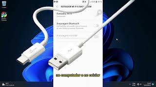 Como usar a Internet do seu celular em seu Computador USB  Ancoragem USB [upl. by Harms]