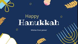 Hanukkah Short Wishes Animated Template [upl. by Gabriellia894]