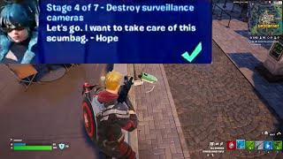 Destroy surveillance cameras Fortnite [upl. by Fink]