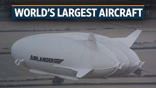 Airlander 10 makes its maiden flight [upl. by Bergwall823]