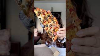 Toppings vs No toppings Pizza Challenge foodchallenge foodreview [upl. by Esirrehc655]