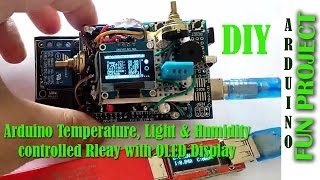 Arduino Multi Sensorcontrolled Relay with onboard OLED Display [upl. by Seaton398]