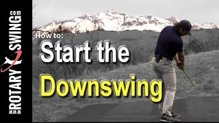 How to Start the Golf Downswing Correctly  One Simple Move [upl. by Domenech]