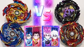 SPARKING FINAL BATTLE  2v2 Lucifer amp Spriggan VS Helios amp Hyperion  Beyblade Burst SparkingSurge [upl. by Enaj907]