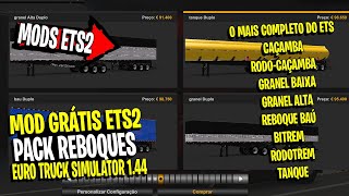 ▶️SAIU PACK REBOQUE MAIS COMPLETO DO ETS2 144143 [upl. by Annora]