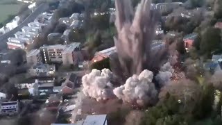 Watch this WWIIera bomb detonated in the middle of a UK town [upl. by Rosa]