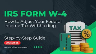 How to Update IRS Form W4 to Adjust Your Tax Withholding [upl. by Ellertal]