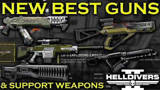 NEW BEST PRIMARY WEAPONS AND SUPPORT WEAPON IN HELLDIVERS 2 [upl. by Crispen]