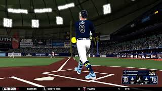 MLB The Show 24 for the Nintendo Switch Detroit vs Tampa Bay Brandon Lowe’s 7th inning home run [upl. by Ingar]