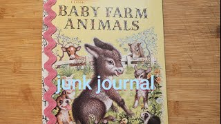 Come see what supplies Im using for my Little Golden Book Junk journal  I shopped my stash [upl. by Killigrew]