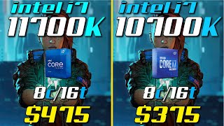 i711700K vs i710700K  Test in 8 Games [upl. by Aihsemot]