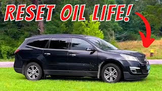 Chevy Traverse 20092017 Oil Life Monitoring System Reset [upl. by Jeno]