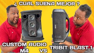 CUSTOM AUDIO M4 VS TRIBIT BLAST 1 ¿ CON CUAL TE QUEDAS TÚ [upl. by Trilbie]