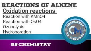 Oxidation reactions of alkene  Rex with KMnO4OsO4  Hydroboration Ozonolysis Organic Chemistry [upl. by Nerhtak]