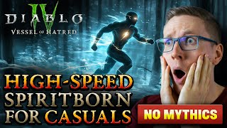 HIGHSPEED Spiritborn Build for CASUAL Gamers NO MYTHICS STORMFEATHER EVADE [upl. by Nohsal161]