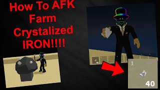 How To AFK Farm Crystallized Iron In Roblox Islands With Tiny Task [upl. by Ahseya]