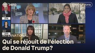 Quelles sont les réactions dans le monde à la victoire de Donald Trump [upl. by Enrahs887]