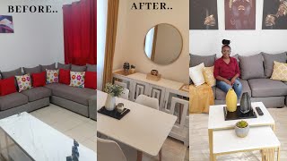 LIVING amp DINNING ROOM MAKEOVER on A Budget  Rental Home [upl. by Reehsab843]