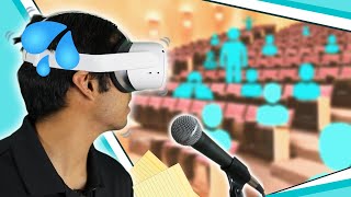 Practice Public Speaking In Virtual Reality Ovation VR Review [upl. by Enimasaj365]