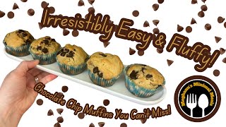 Easy Chocolate Chip Muffins The Ultimate Quick amp Delicious Recipe [upl. by Tobin]