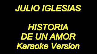 Julio Iglesias  Historia De Un Amor Karaoke Lyrics NUEVO [upl. by Ian10]