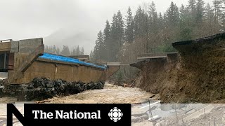 3 major BC highways washed out by flood waters [upl. by Nnainot544]