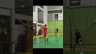 Trying Lee Zii Jia Backhand Smash 😌 [upl. by Olnee435]