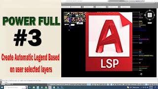 Create Automatic Legend Based on user selected layers AUTOCAD ARCHITECTURE [upl. by Allicirp752]