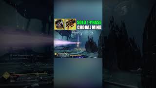 Hunter SOLO One Phase vs Choral Mind Destiny 2 [upl. by Mcgean]