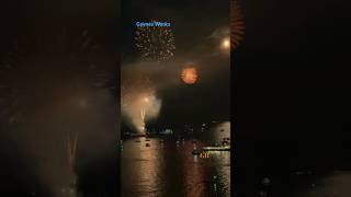 Full Moon Fireworks at Navy Pier ChicagoIllinois  chicago fireworks amazing moon [upl. by Hamirak790]