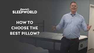 How To Choose The Best Pillow Mancinis Sleepworld [upl. by Hgielrahc]