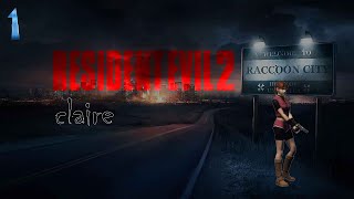 Resident evil 2 claire part 1  quotgetting into the RPDquot [upl. by Arym]