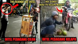 MENYAMAR PEDAGANG CILOK INTEL KOPASSUS INI DI BERI HORMAT ANGGOTA TNI [upl. by Anita]