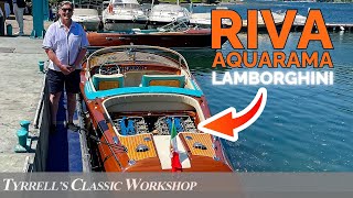 Riva Aquarama Lamborghini  Tuning the Most Beautiful Boat in the World  Tyrrells Classic Workshop [upl. by Acirret274]