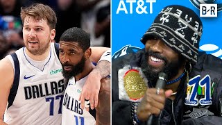 Kyrie Irving Makes the Case for Luka Doncic Being MVP [upl. by Garzon]