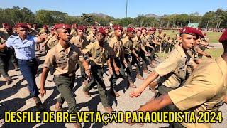 Brevetação de Soldado Paraquedista Militar 2024 da Brigada de Infantaria Páraquedista 🦅 [upl. by Ainaj]