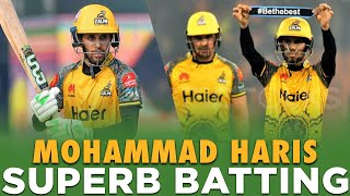 Mohammad Haris Superb Batting  Islamabad vs Peshawar  HBL PSL 7  ML2L [upl. by Naujat]