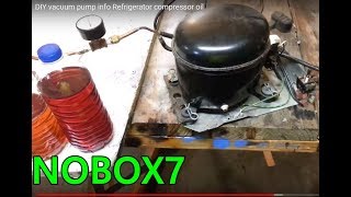 DIY vacuum pump info Refrigerator compressor oil DONT USE ESTER OIL [upl. by Kate]