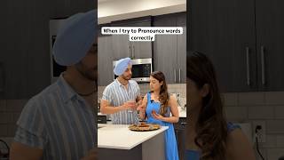 Wrong Pronunciation feels right yt couple shortvideo couplelife couplegoals ytshorts shorts [upl. by Debbi]