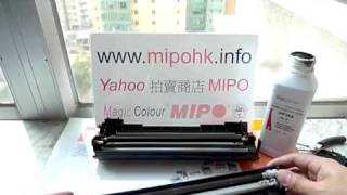 HP LaserJet P1006 Toner Cartridge Refill demo videoflv [upl. by Ahsii]