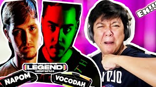 REACTION  Vocodah vs NaPoM  SPACETIME LEGENDS 2021 [upl. by Nester]