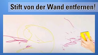 Stift  Farbe  Flecken  Filzstift  Kugelschreiber von der Wand amp Tapete entfernen [upl. by Robbi696]