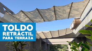 Cómo hacer un toldo retráctil para terraza [upl. by Gabi138]