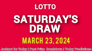 The National Lottery Lotto drawing for Saturday 23 March 2024 [upl. by Mcnair984]