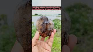 Natural Smoky Amethyst Scepter Cluster Stone 800 grams  Size 10 cm  Price 300 Rupees [upl. by Laverne]