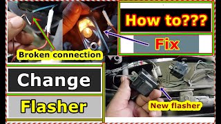 How to change flasher in bike  Autotech Info [upl. by Essyla]