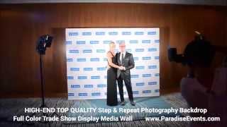 Step and Repeat Banner Red Carpet Photography Backdrop  Red Carpet Events Black Tie Gala [upl. by Icnan]