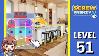 Screw Frenzy Level 51 Solution Walkthrough [upl. by Eilis]